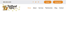 Tablet Screenshot of buckheadpaws.com